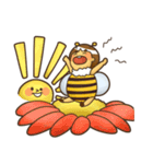 ミツバチとスズメバチスタンプ（個別スタンプ：36）