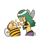 ミツバチとスズメバチスタンプ（個別スタンプ：37）