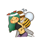 ミツバチとスズメバチスタンプ（個別スタンプ：39）