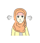 Lovely Aesha (Pastel Hijab)（個別スタンプ：2）