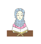 Lovely Aesha (Pastel Hijab)（個別スタンプ：7）