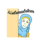 Lovely Aesha (Pastel Hijab)（個別スタンプ：26）
