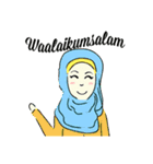 Lovely Aesha (Pastel Hijab)（個別スタンプ：27）