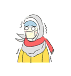 Lovely Aesha (Pastel Hijab)（個別スタンプ：31）