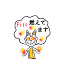 Cat of the afro hair（個別スタンプ：34）