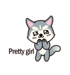 Huskies puppy(So into the cute dog)（個別スタンプ：17）