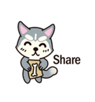 Huskies puppy(So into the cute dog)（個別スタンプ：32）