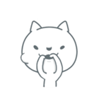 白猫ぷるぷる（個別スタンプ：5）