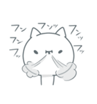白猫ぷるぷる（個別スタンプ：28）
