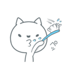 白猫ぷるぷる（個別スタンプ：35）