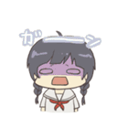 みつあみとショート（個別スタンプ：1）