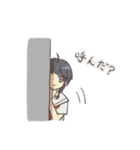 みつあみとショート（個別スタンプ：5）
