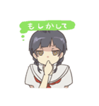 みつあみとショート（個別スタンプ：11）