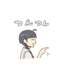 みつあみとショート（個別スタンプ：15）