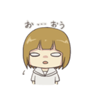 みつあみとショート（個別スタンプ：28）