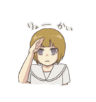 みつあみとショート（個別スタンプ：29）