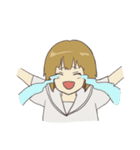 みつあみとショート（個別スタンプ：38）