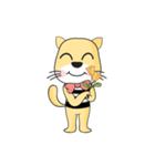 Cute Yellow Cat（個別スタンプ：6）