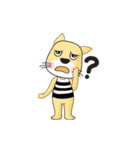 Cute Yellow Cat（個別スタンプ：14）