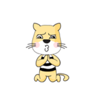 Cute Yellow Cat（個別スタンプ：15）