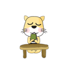 Cute Yellow Cat（個別スタンプ：22）