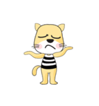 Cute Yellow Cat（個別スタンプ：32）