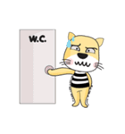 Cute Yellow Cat（個別スタンプ：33）