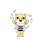 Cute Yellow Cat（個別スタンプ：35）