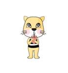 Cute Yellow Cat（個別スタンプ：40）