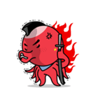 タコ侍とイカ忍者（個別スタンプ：14）