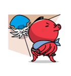 タコ侍とイカ忍者（個別スタンプ：34）