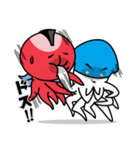 タコ侍とイカ忍者（個別スタンプ：35）
