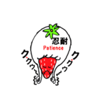 Pretty sticker of strawberry daifuku（個別スタンプ：26）