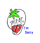 Pretty sticker of strawberry daifuku（個別スタンプ：28）