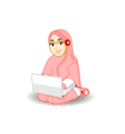 Hijab Muslim Girl - Fona（個別スタンプ：2）