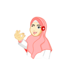 Hijab Muslim Girl - Fona（個別スタンプ：21）