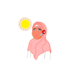 Hijab Muslim Girl - Fona（個別スタンプ：34）