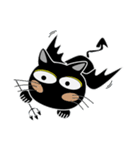 黒猫ハッピー（個別スタンプ：7）