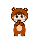 Cute Bear 'J'（個別スタンプ：1）