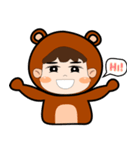 Cute Bear 'J'（個別スタンプ：2）