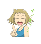天然ハイテンション女子（個別スタンプ：3）