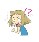天然ハイテンション女子（個別スタンプ：9）