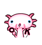 pink Axolotl live（個別スタンプ：4）