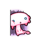 pink Axolotl live（個別スタンプ：23）