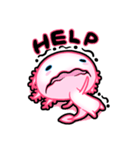 pink Axolotl live（個別スタンプ：35）