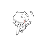楽しくリアクションする猫（個別スタンプ：3）