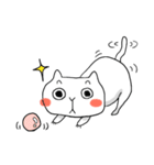 楽しくリアクションする猫（個別スタンプ：5）