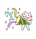 楽しくリアクションする猫（個別スタンプ：11）