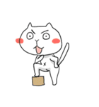 楽しくリアクションする猫（個別スタンプ：22）