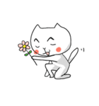楽しくリアクションする猫（個別スタンプ：37）